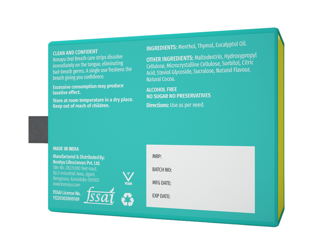 Oral breath care strips