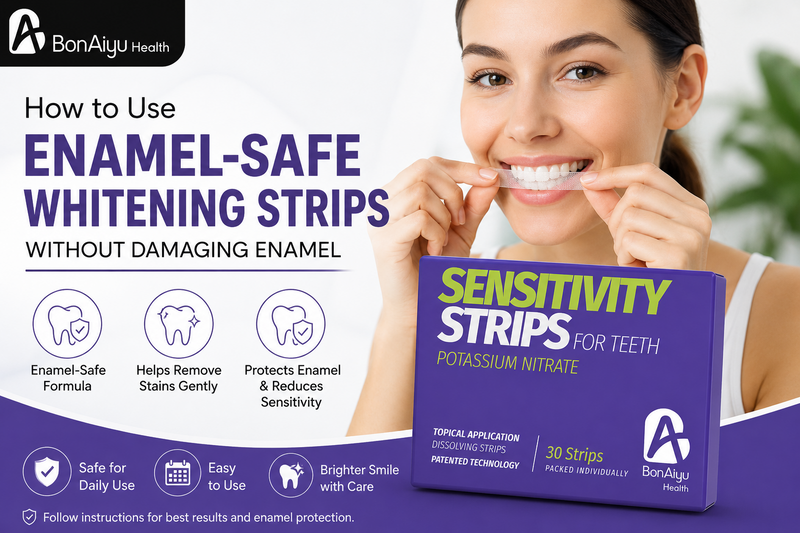 How to Use Enamel-Safe Whitening Strips Without Damaging Enamel