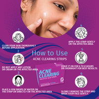 ACNE CLEARING STRIPS -Salicylic acid strips