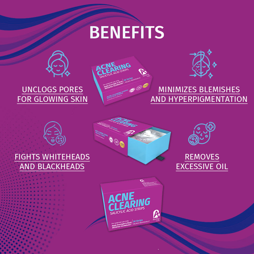 ACNE CLEARING STRIPS -Salicylic acid strips