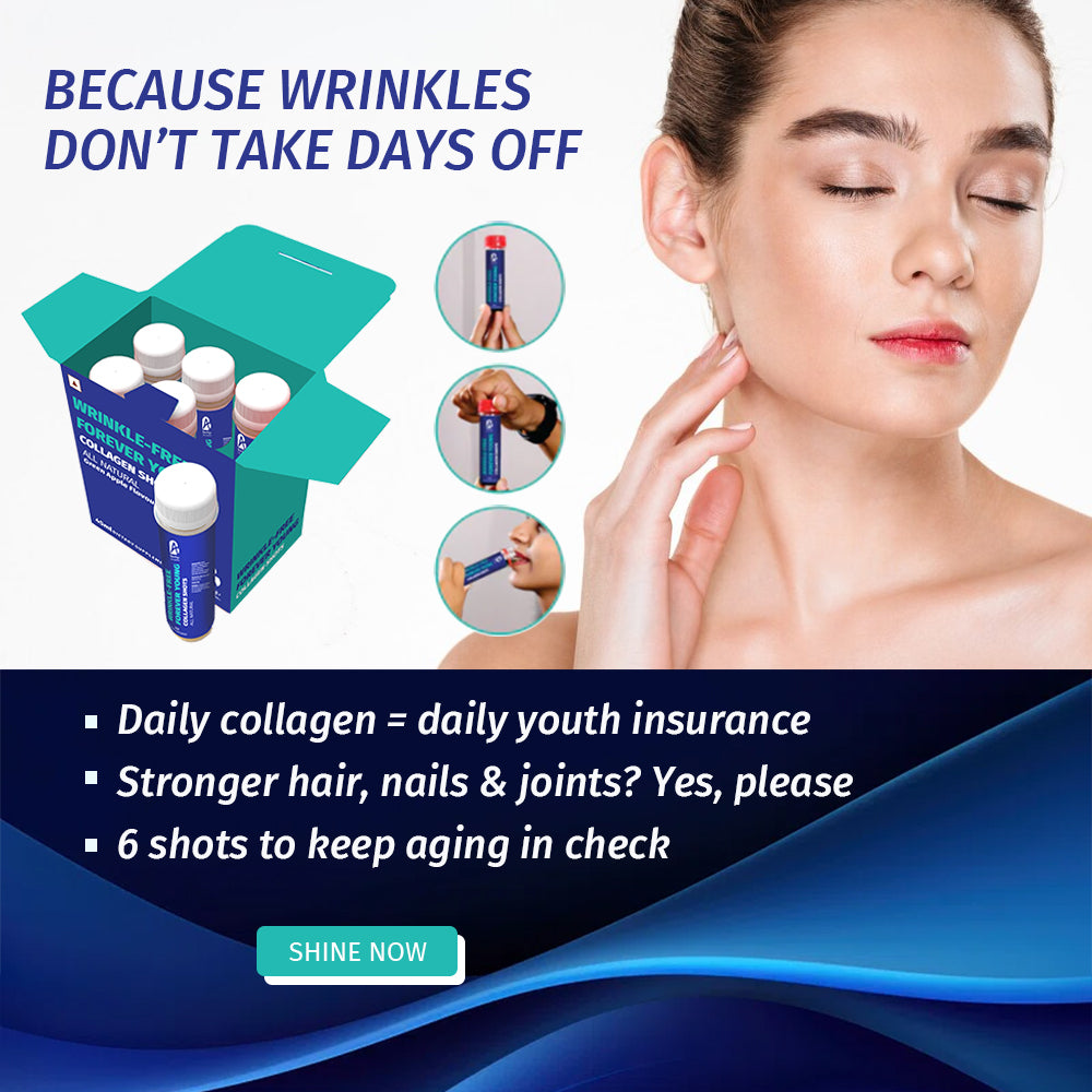 BonAiyu Wrinkle-free Forever young COLLAGEN SHOTS (Pack of 6 Bottles)