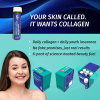 BonAiyu Wrinkle-free Forever young COLLAGEN SHOTS (Pack of 6 Bottles)