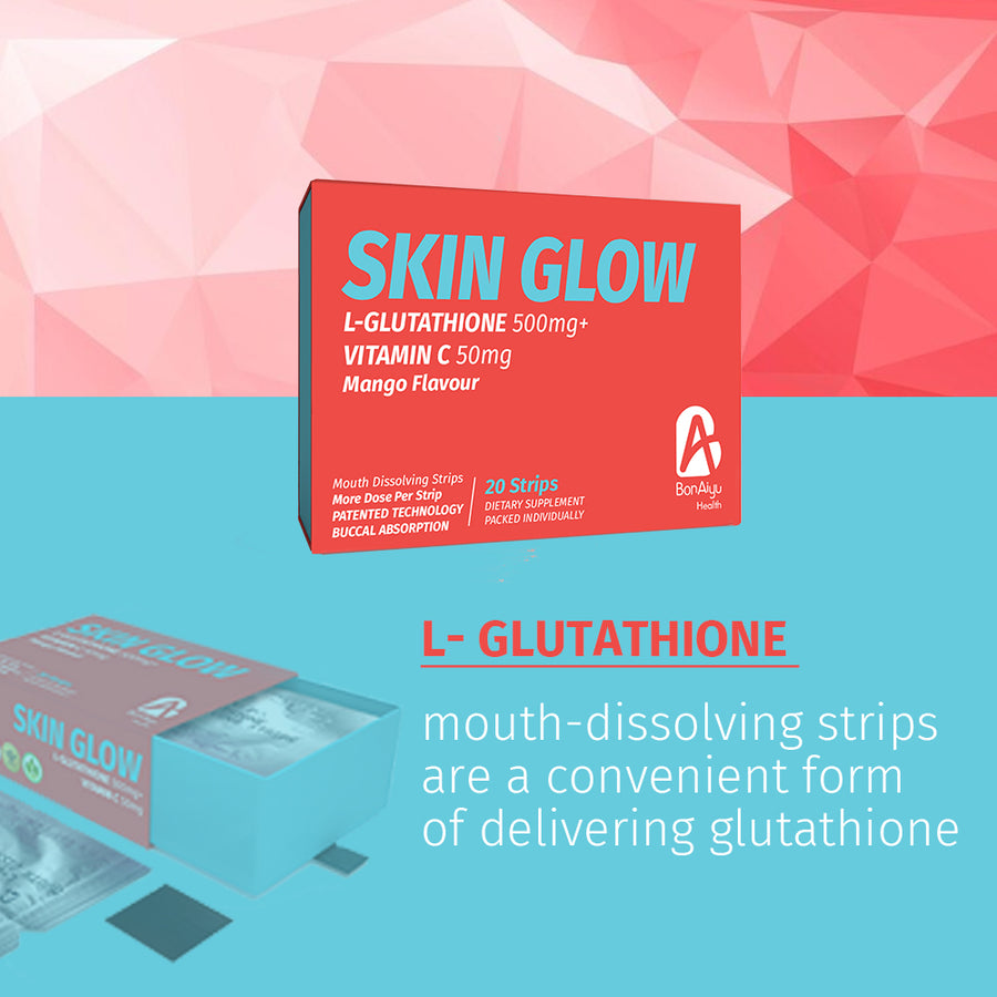 BonAiyu SKIN GLOW L-GLUTATHIONE 500mg + VITAMIN C 50mg