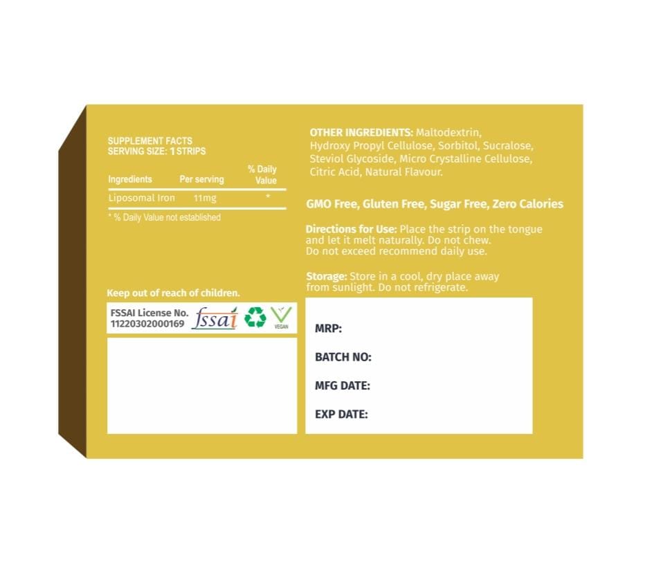 Iron Liposomal Strips