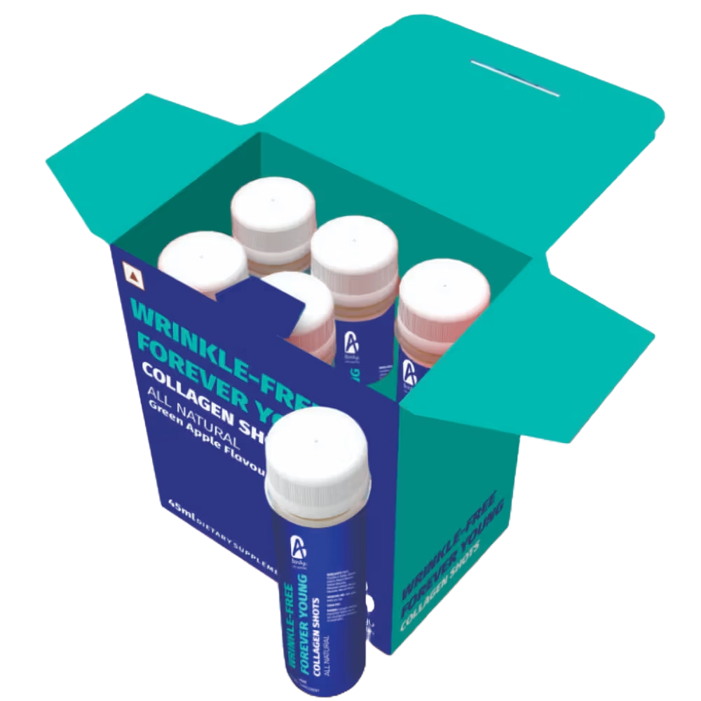 BonAiyu Wrinkle-free Forever young COLLAGEN SHOTS (Pack of 6 Bottles)