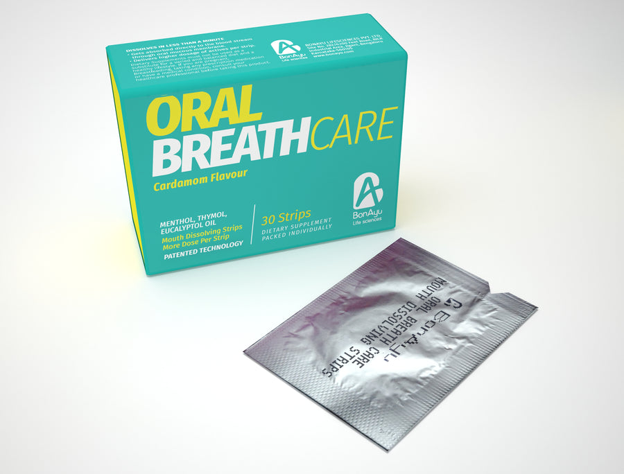 Oral breath care strips
